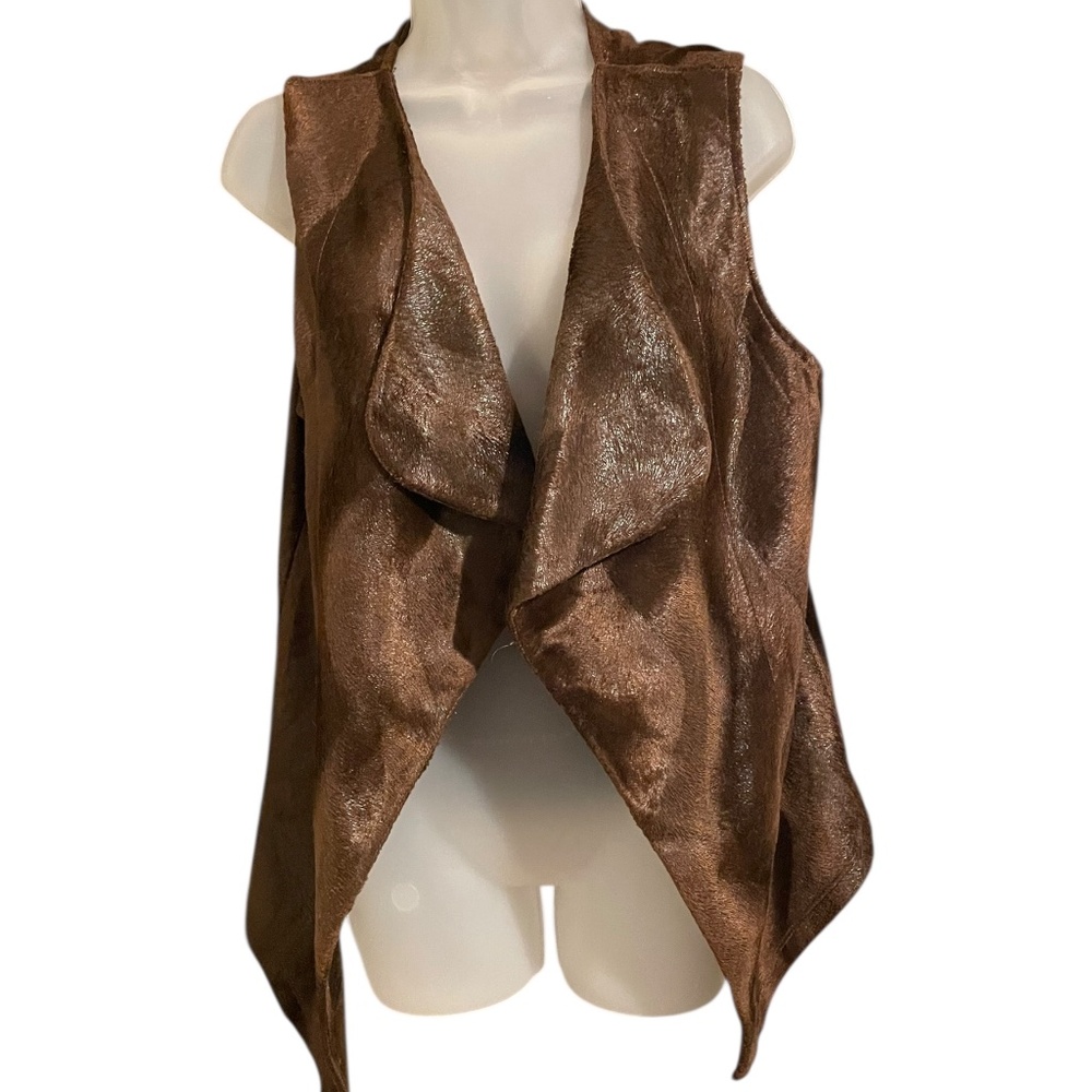Vintage Pronto USA Vest from 80s 90s Brown Size Medium
